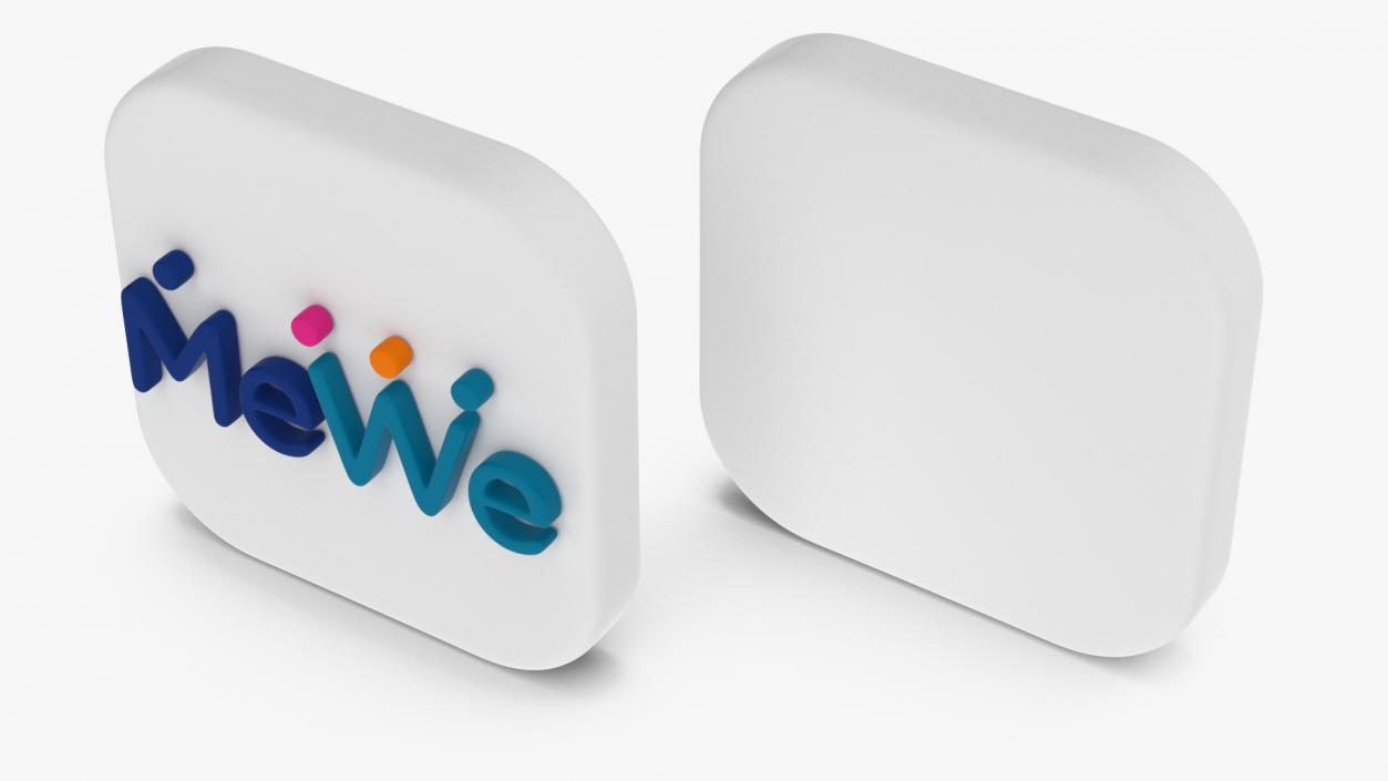 MeWe Social Media Icon 3D