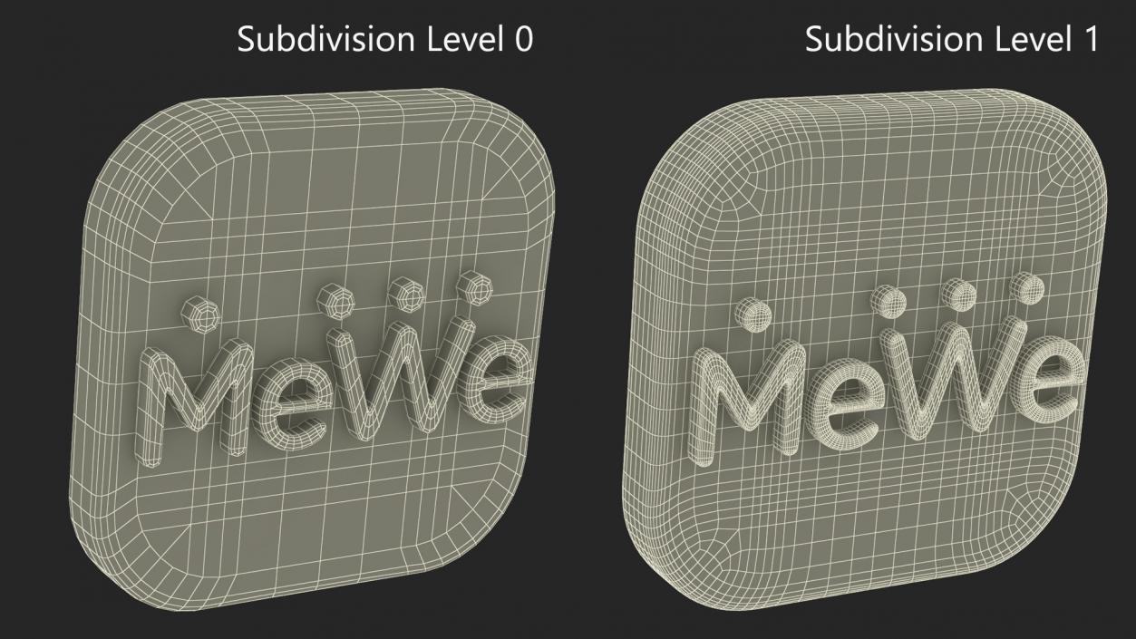 MeWe Social Media Icon 3D