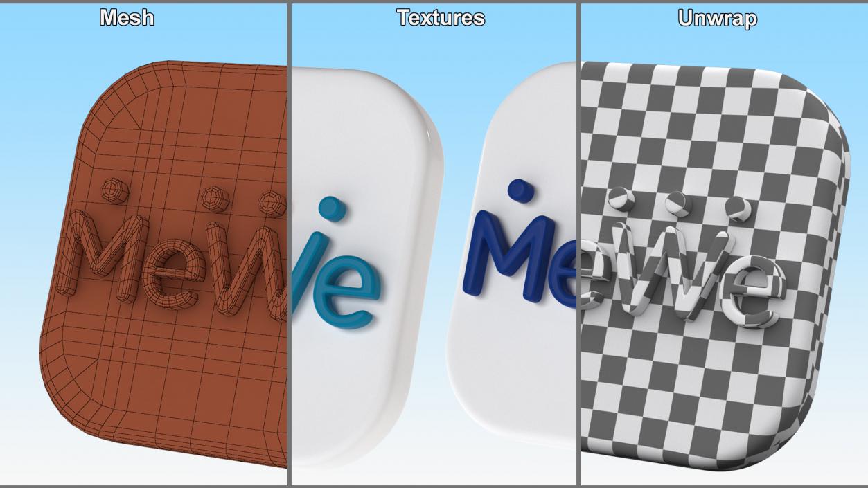 MeWe Social Media Icon 3D