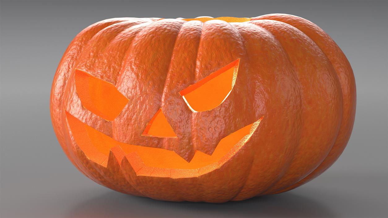 Realistic Halloween Pumpkin 3D