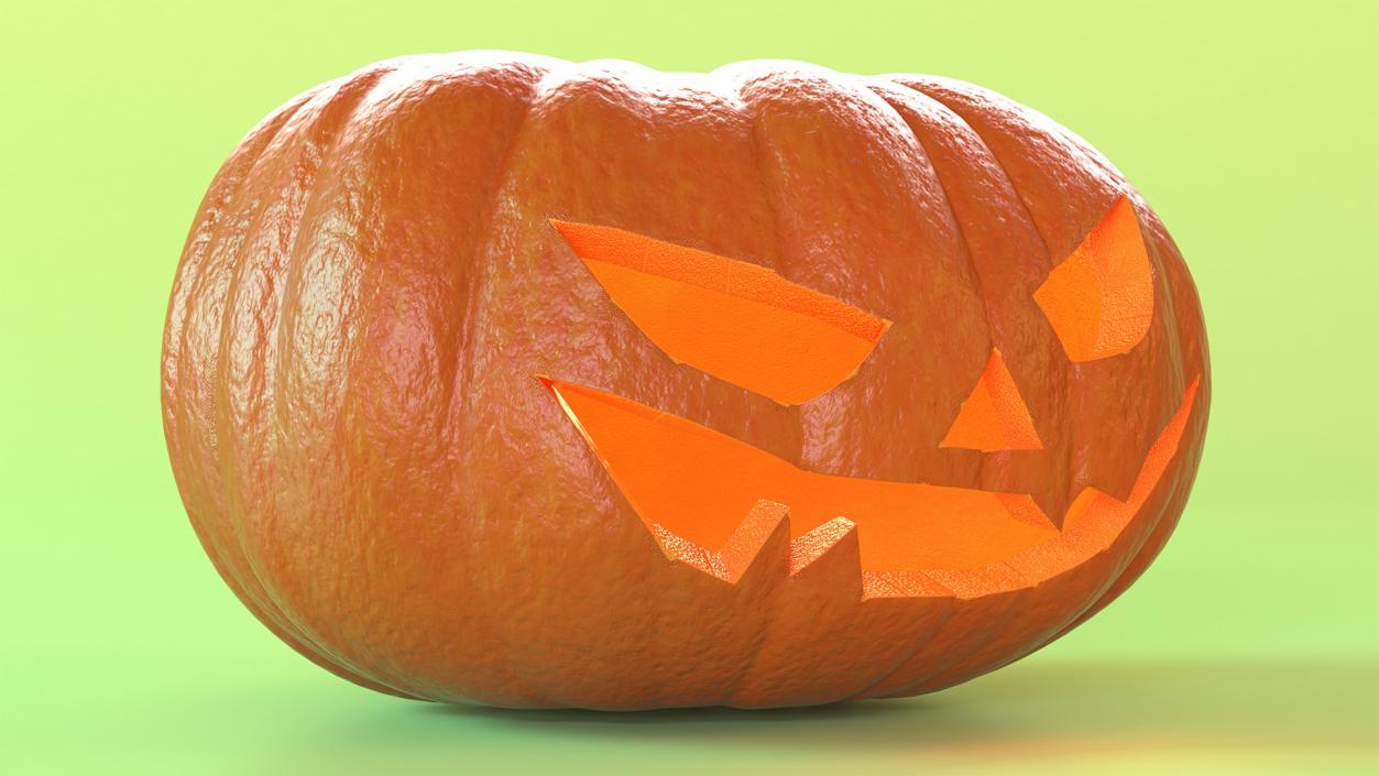 Realistic Halloween Pumpkin 3D