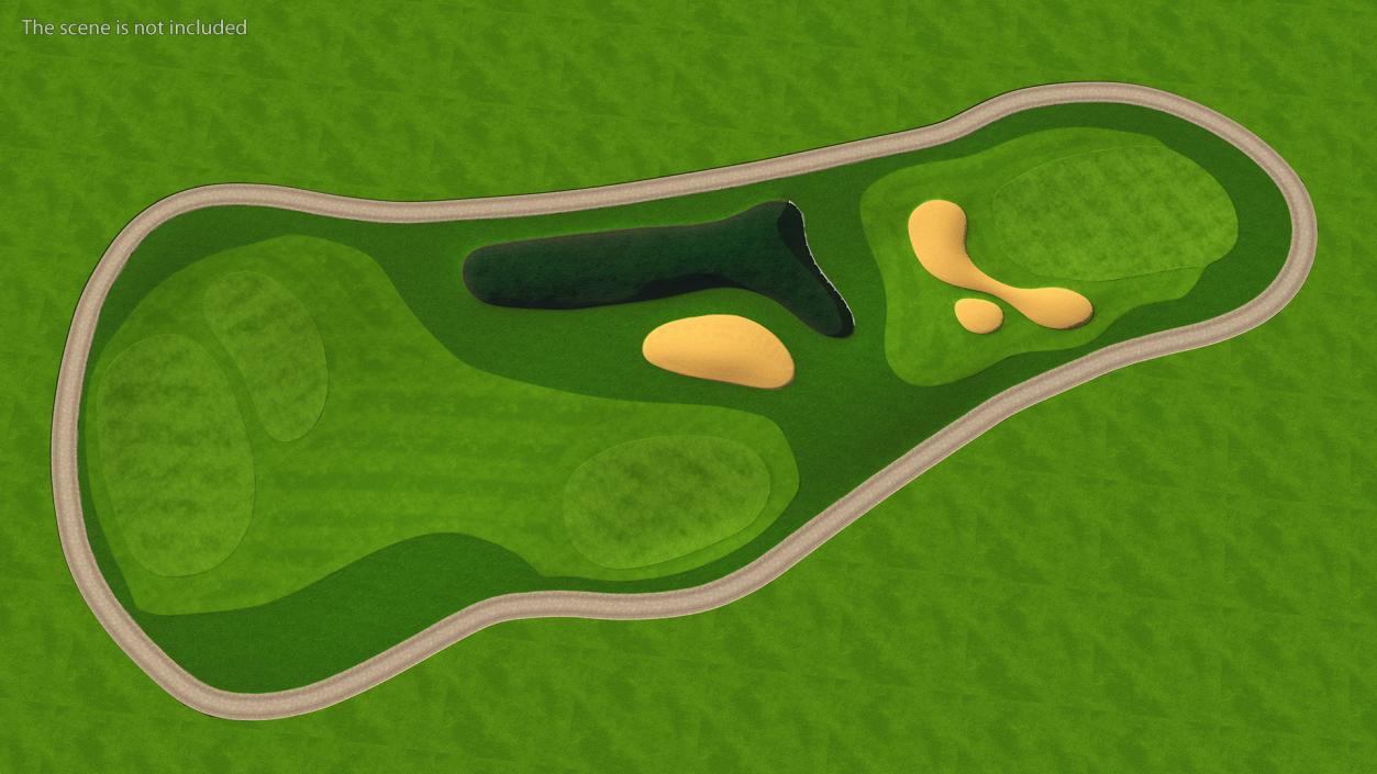 3D model Golf Course Fur