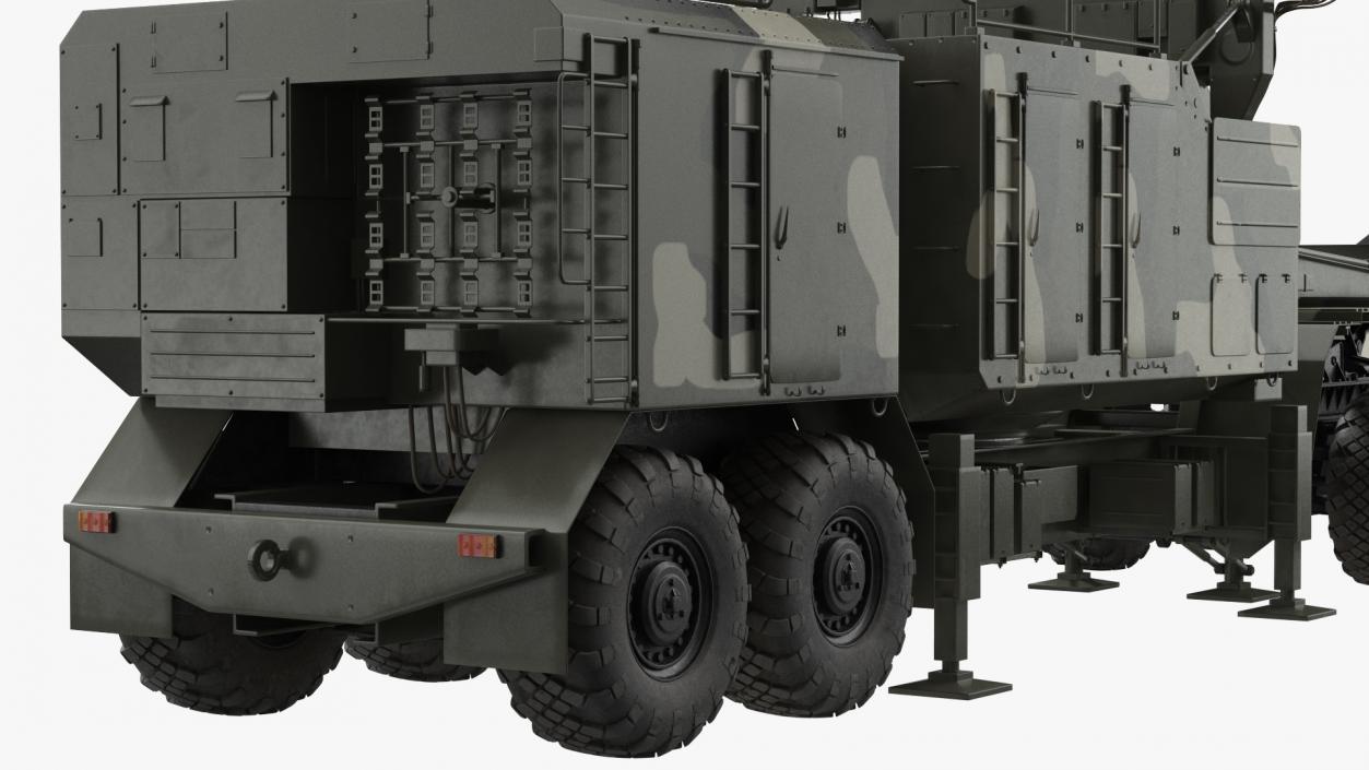 3D model MAZ 74106 with 64N6 Big Bird Radar Camouflage