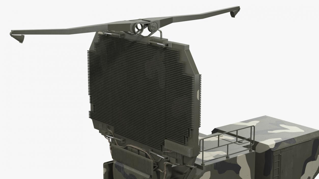 3D model MAZ 74106 with 64N6 Big Bird Radar Camouflage