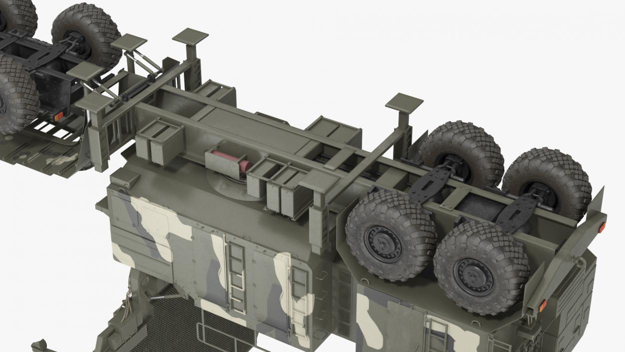 3D model MAZ 74106 with 64N6 Big Bird Radar Camouflage