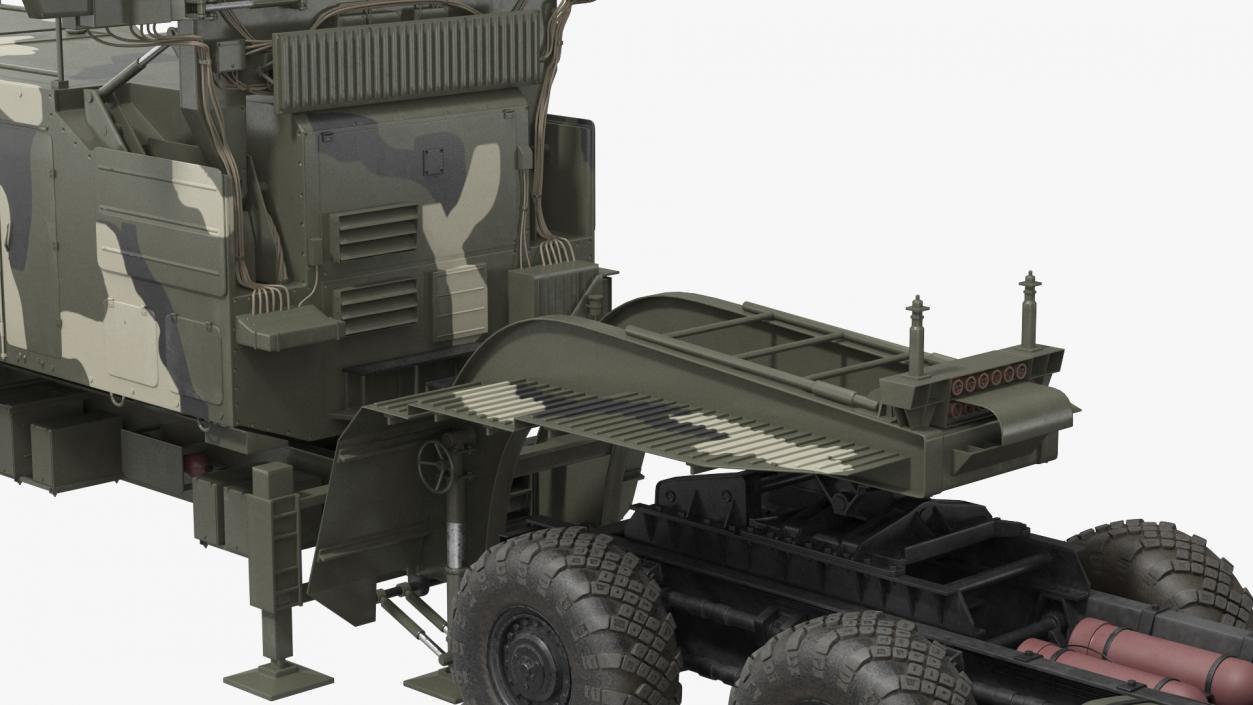 3D model MAZ 74106 with 64N6 Big Bird Radar Camouflage