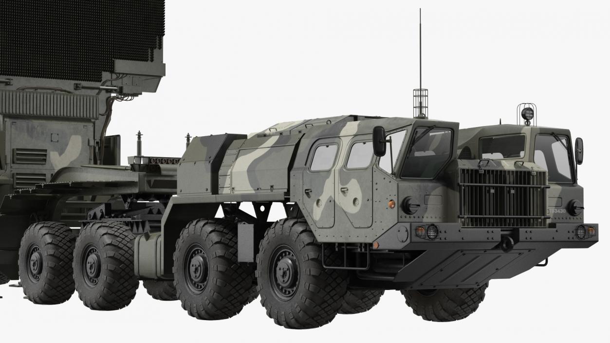 3D model MAZ 74106 with 64N6 Big Bird Radar Camouflage