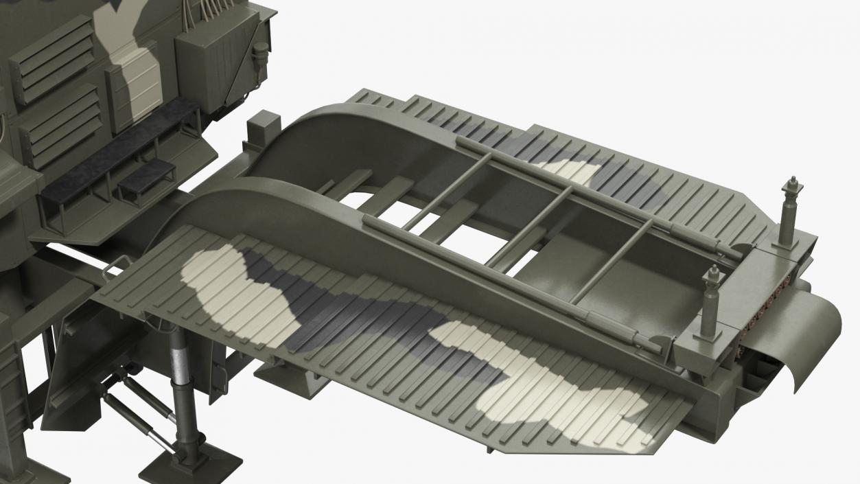 3D model MAZ 74106 with 64N6 Big Bird Radar Camouflage