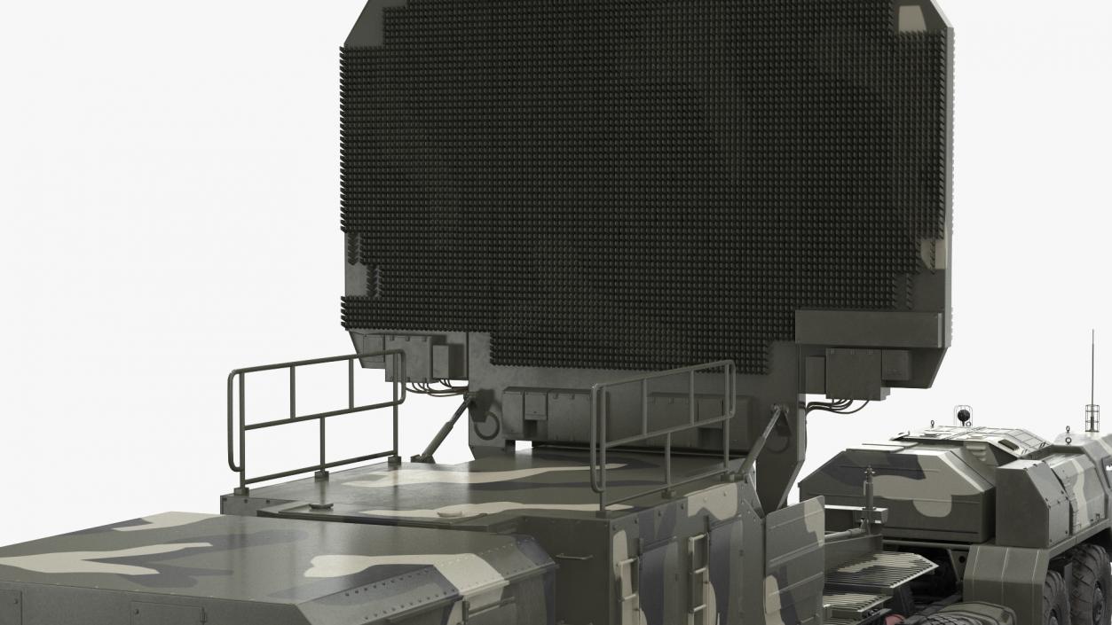 3D model MAZ 74106 with 64N6 Big Bird Radar Camouflage