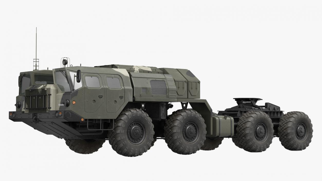 3D model MAZ 74106 with 64N6 Big Bird Radar Camouflage