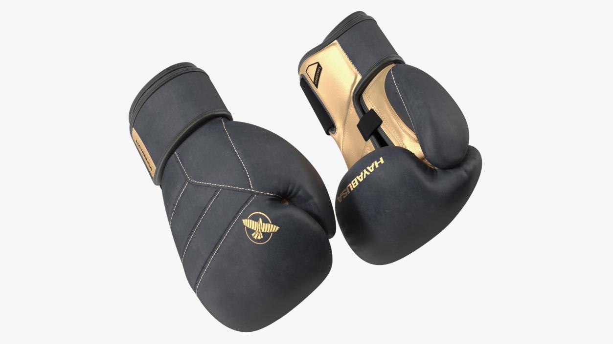 Hayabusa T3 LX Boxing Gloves Black 3D model