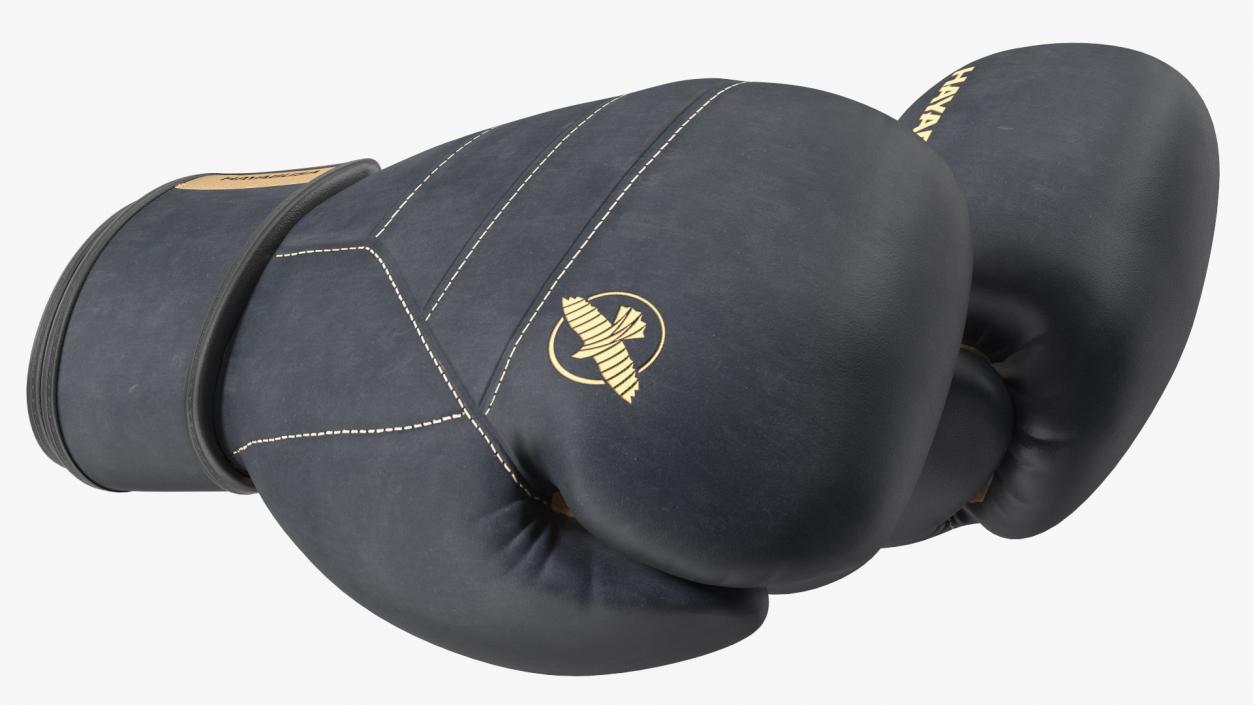 Hayabusa T3 LX Boxing Gloves Black 3D model