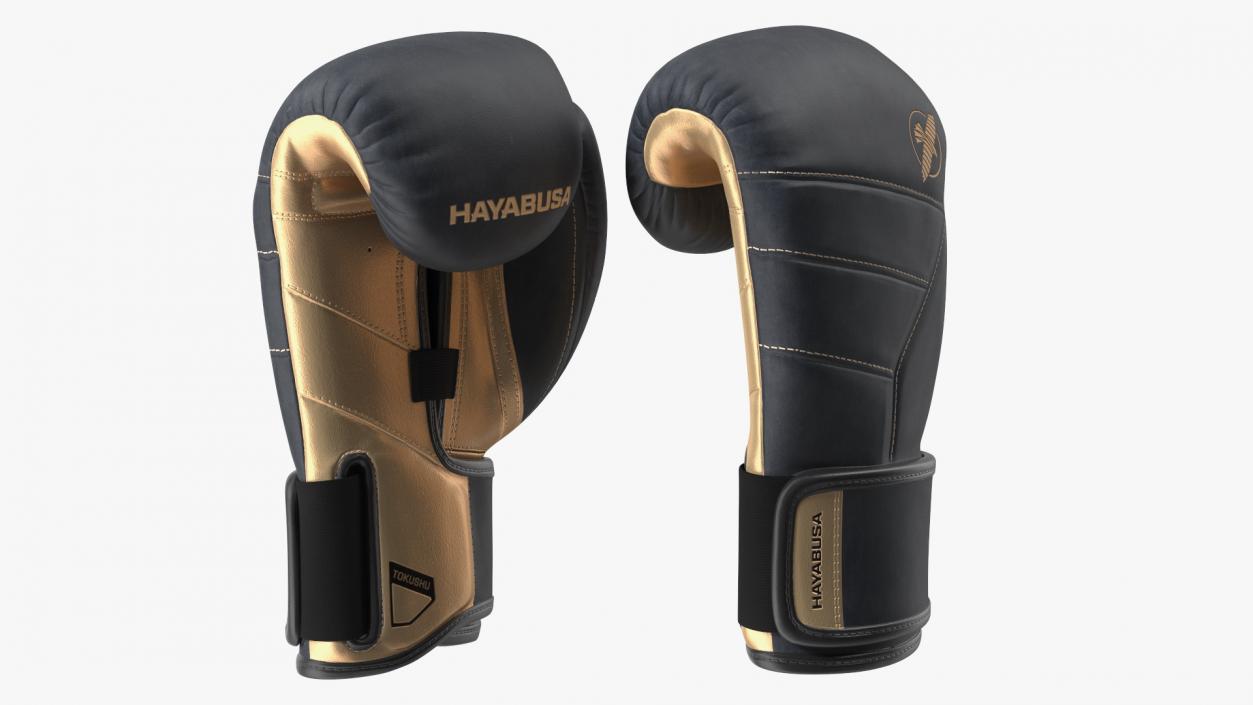 Hayabusa T3 LX Boxing Gloves Black 3D model