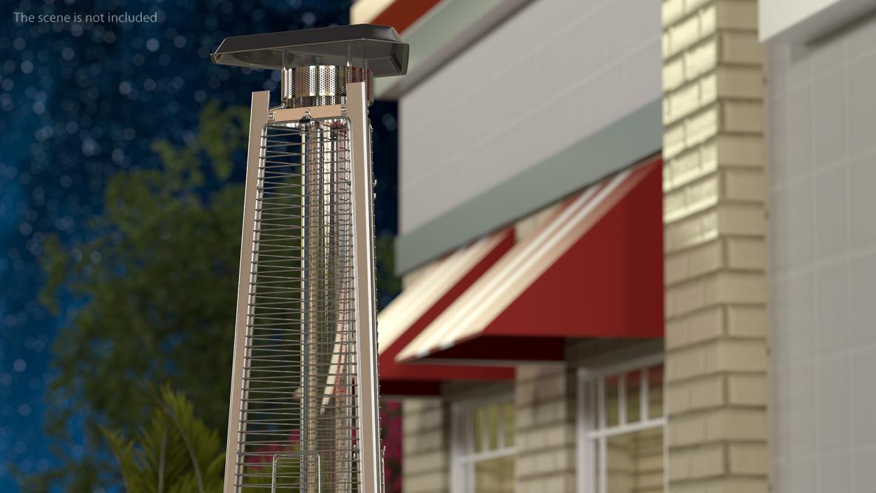 3D Outdoor Pyramid Patio Heater model