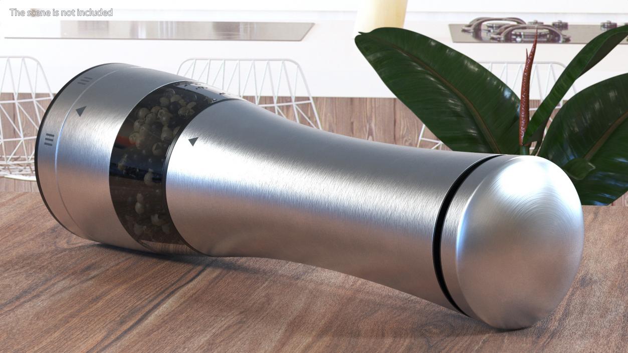 3D model Stainless Steel Pepper Grinder