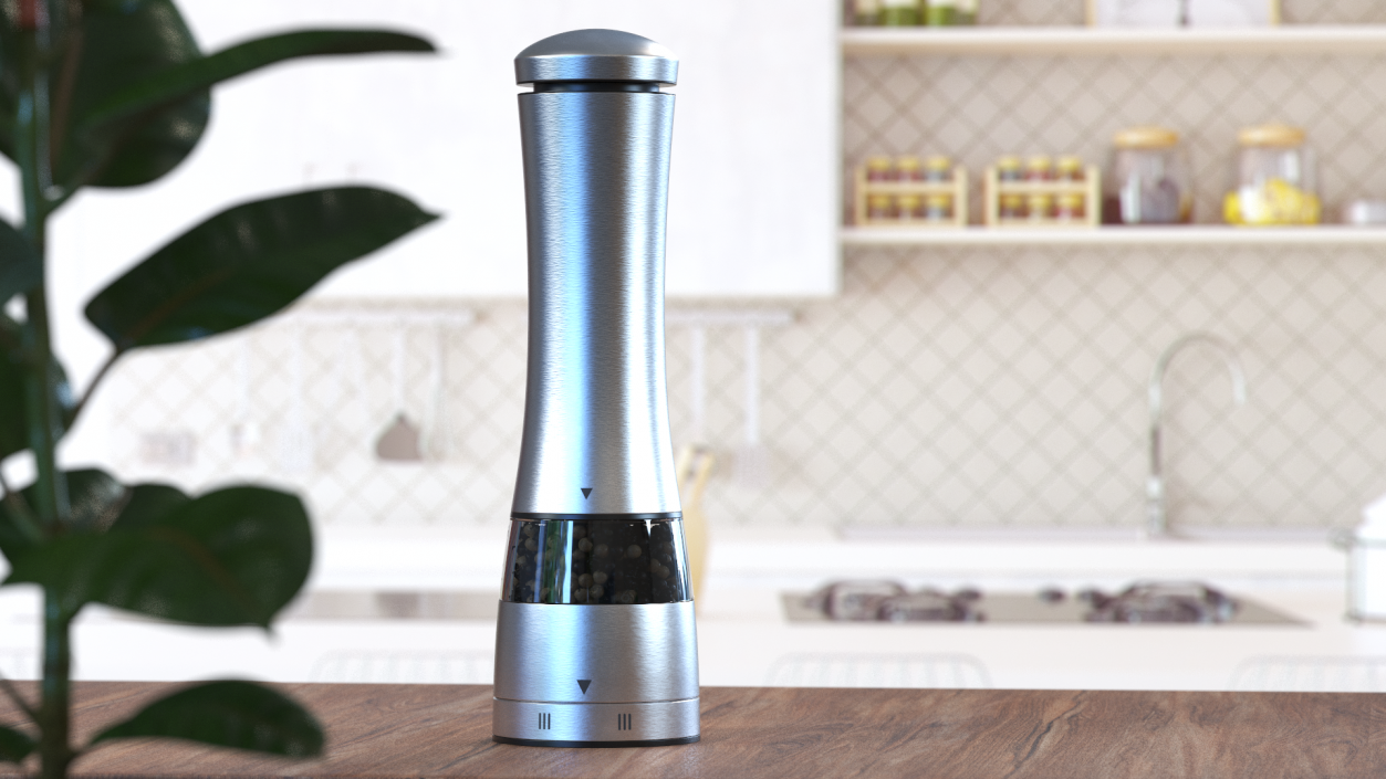 3D model Stainless Steel Pepper Grinder