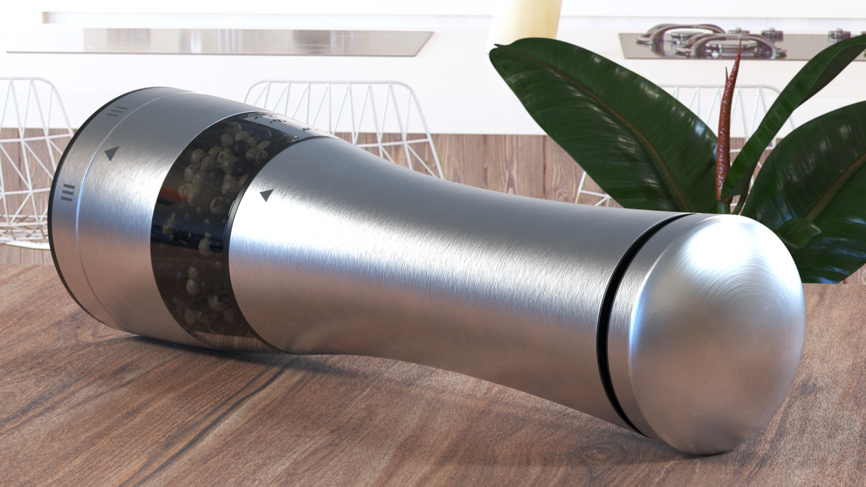 3D model Stainless Steel Pepper Grinder