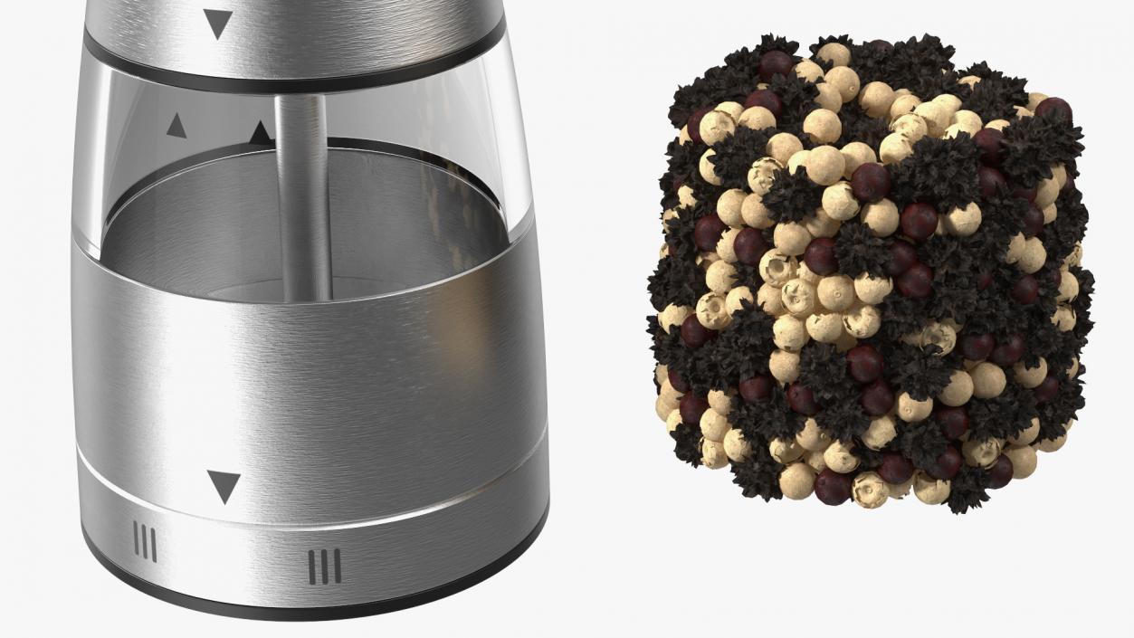 3D model Stainless Steel Pepper Grinder