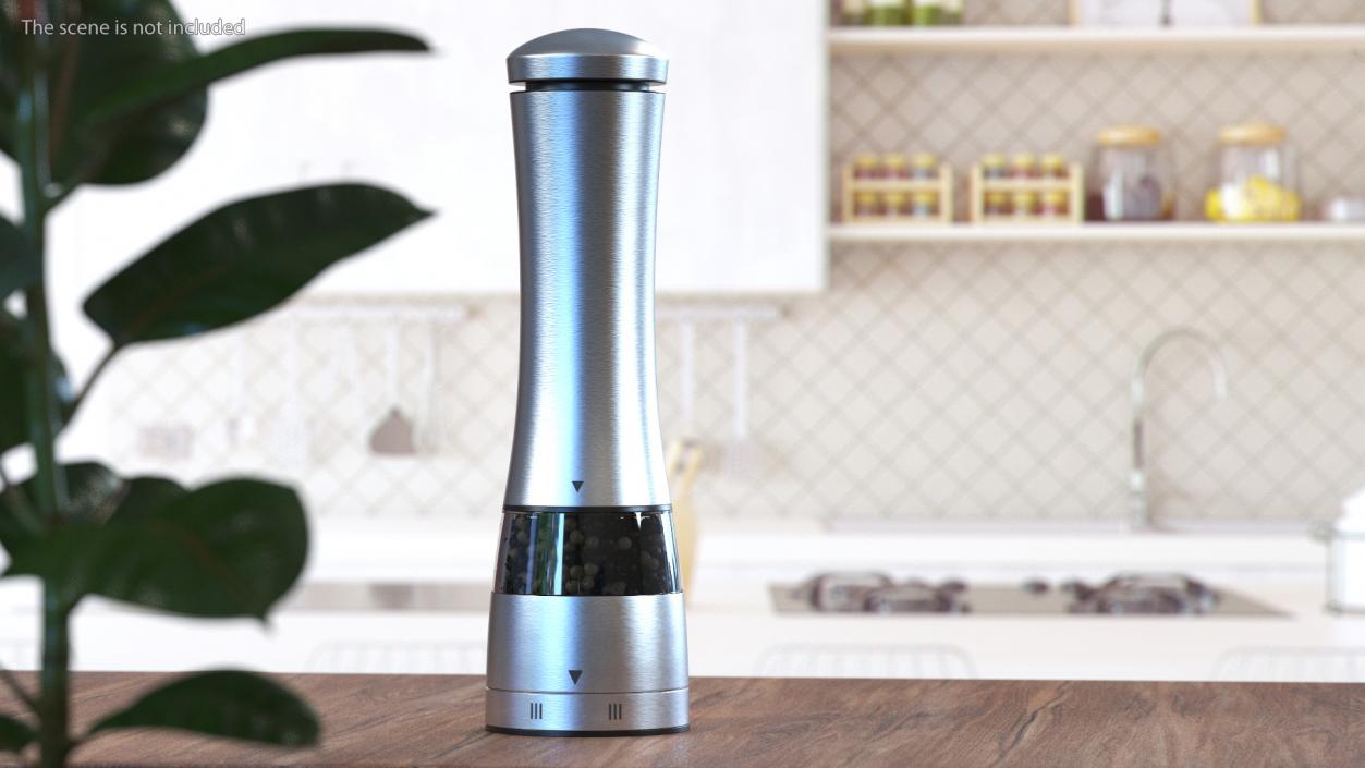 3D model Stainless Steel Pepper Grinder