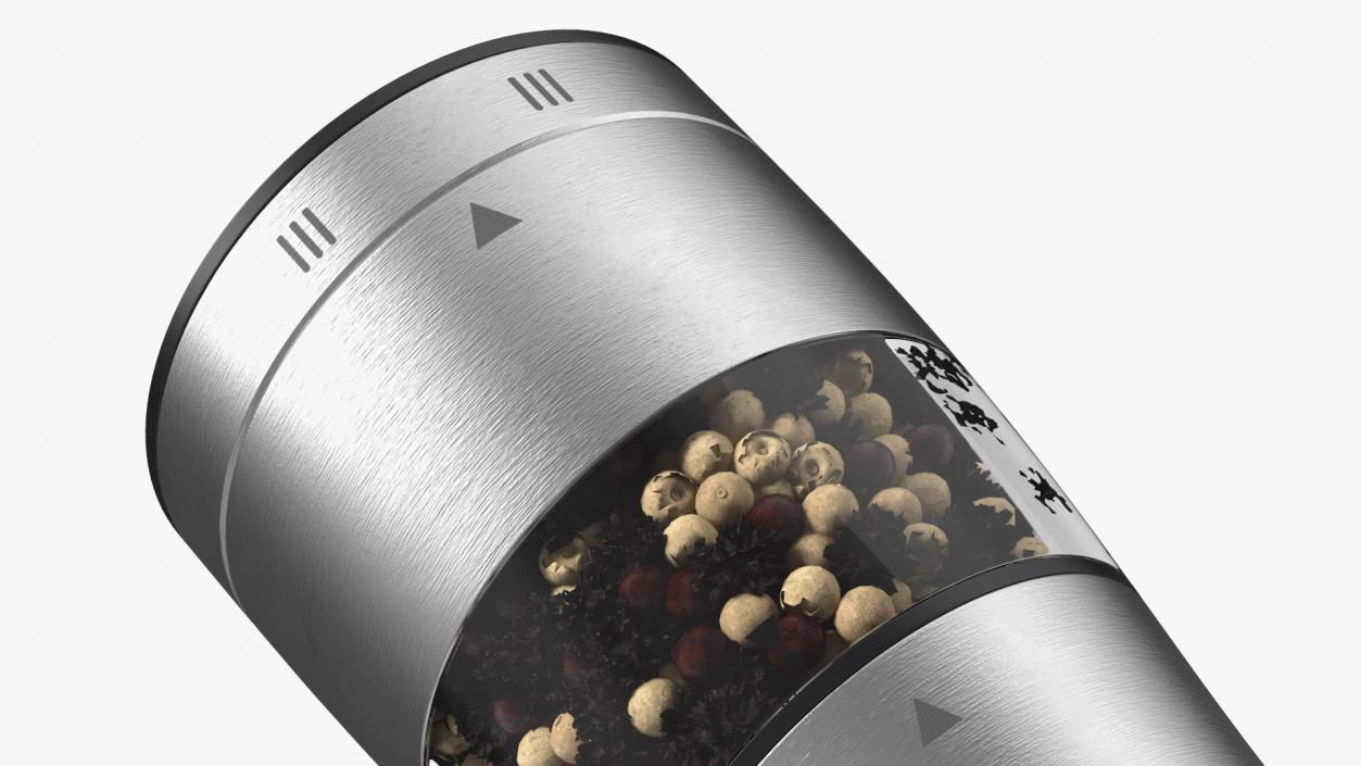 3D model Stainless Steel Pepper Grinder