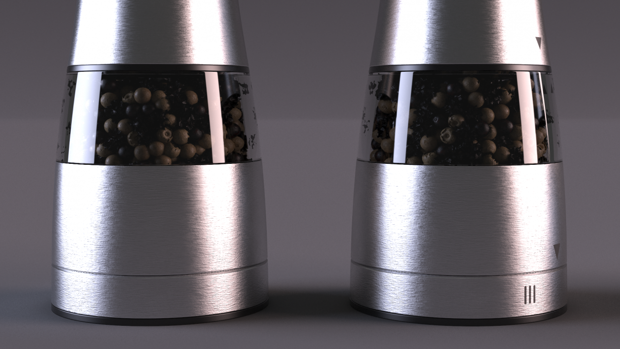 3D model Stainless Steel Pepper Grinder