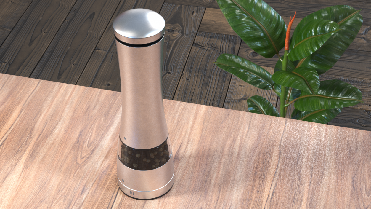 3D model Stainless Steel Pepper Grinder