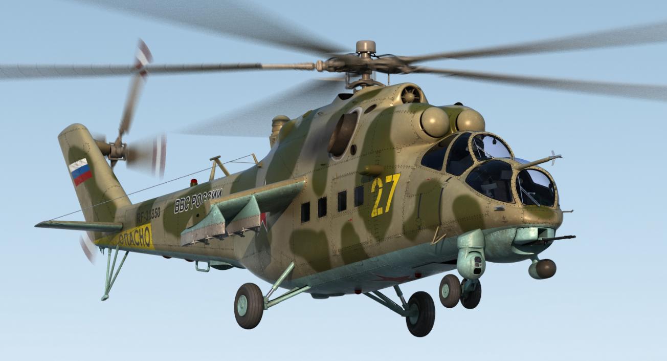 3D model Russian Helicopter Mi-35M