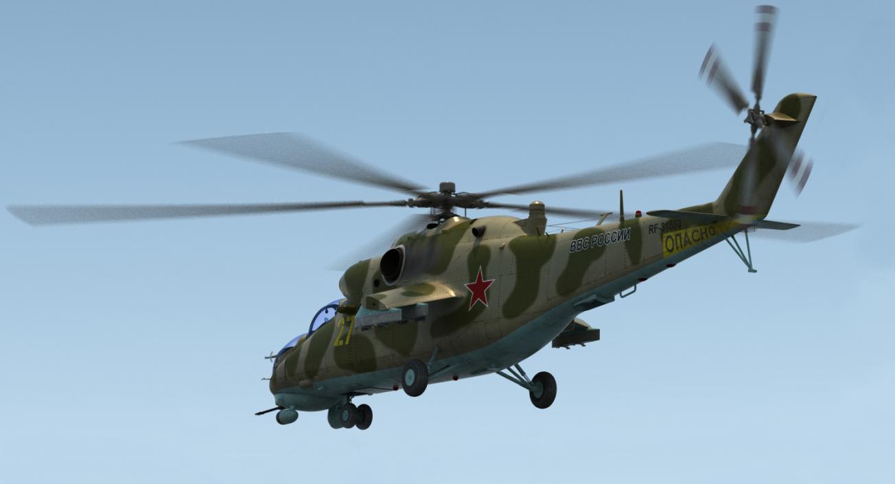 3D model Russian Helicopter Mi-35M