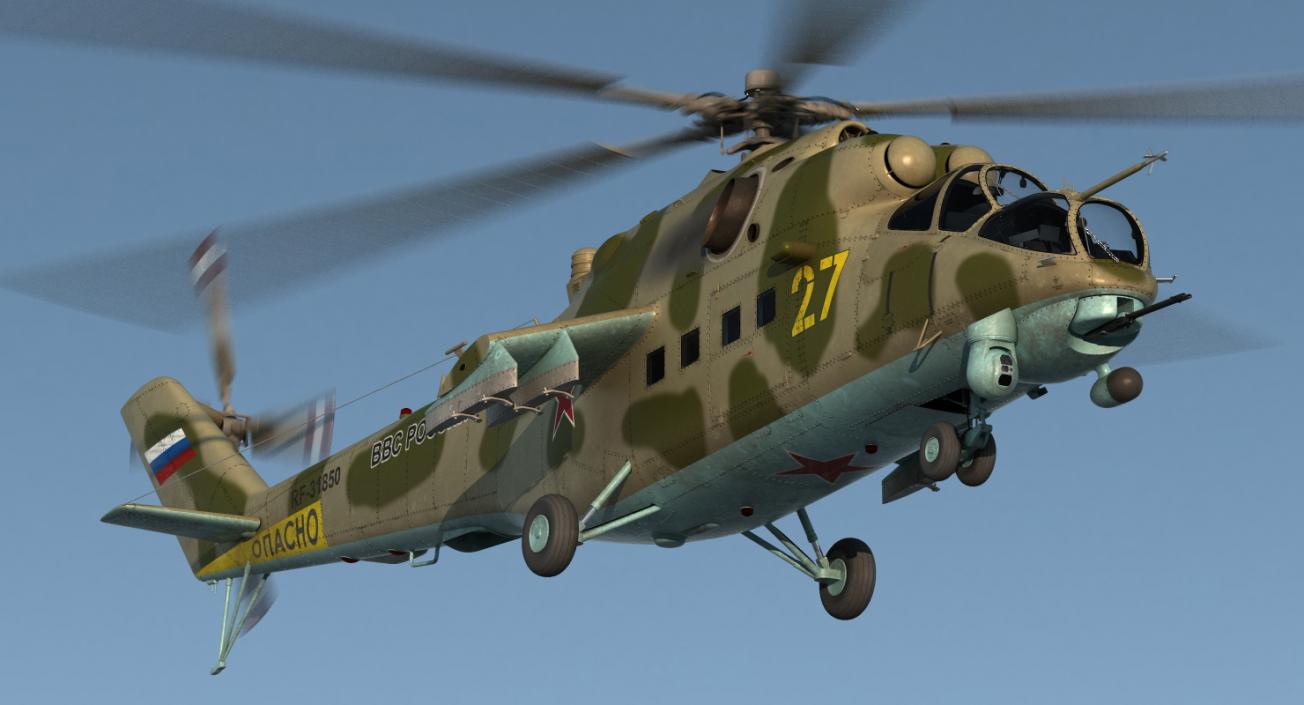 3D model Russian Helicopter Mi-35M