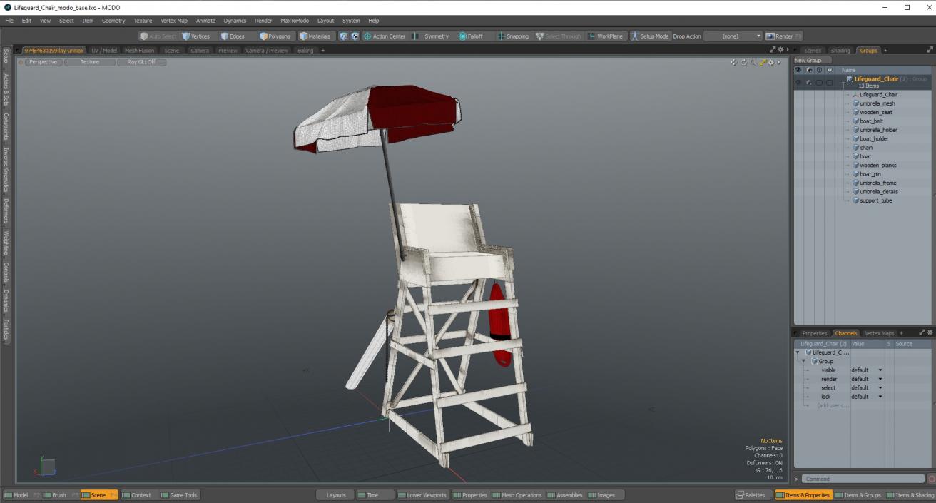 3D Lifeguard Chair(1) model