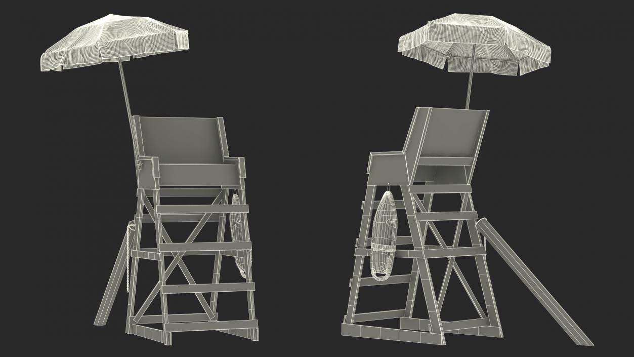 3D Lifeguard Chair(1) model