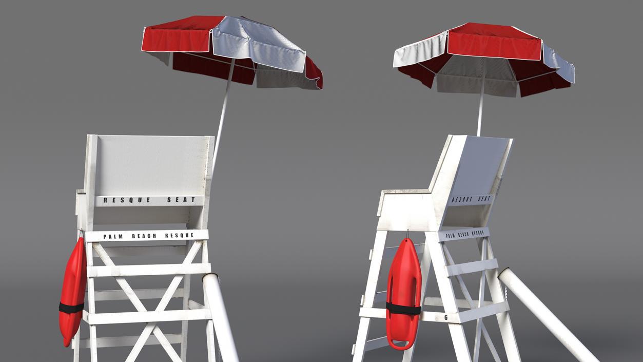 3D Lifeguard Chair(1) model