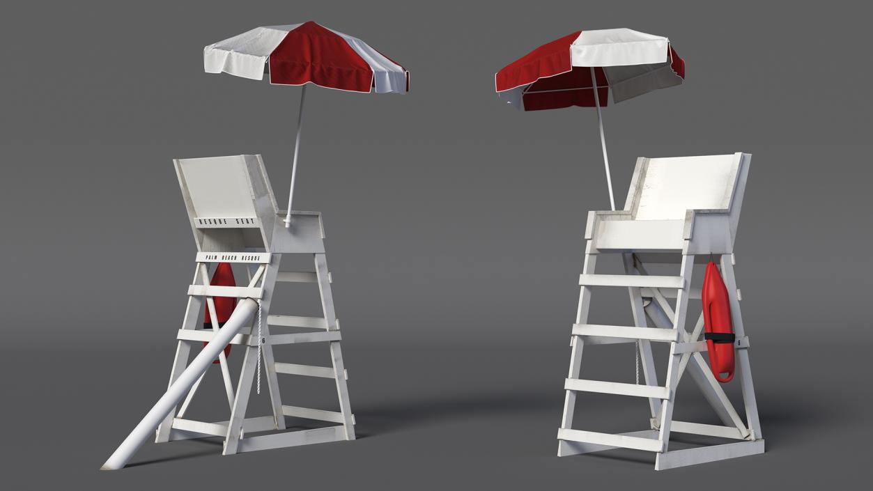 3D Lifeguard Chair(1) model