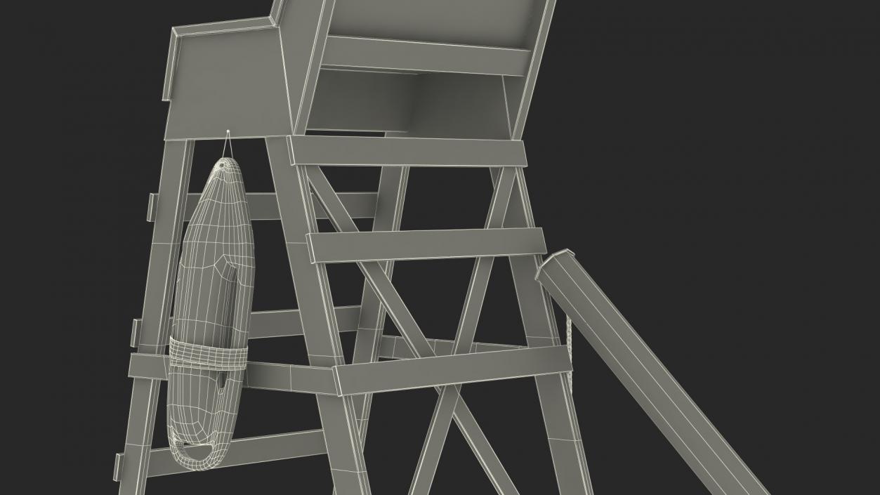 3D Lifeguard Chair(1) model