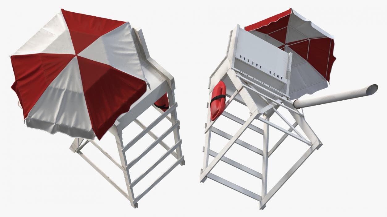 3D Lifeguard Chair(1) model