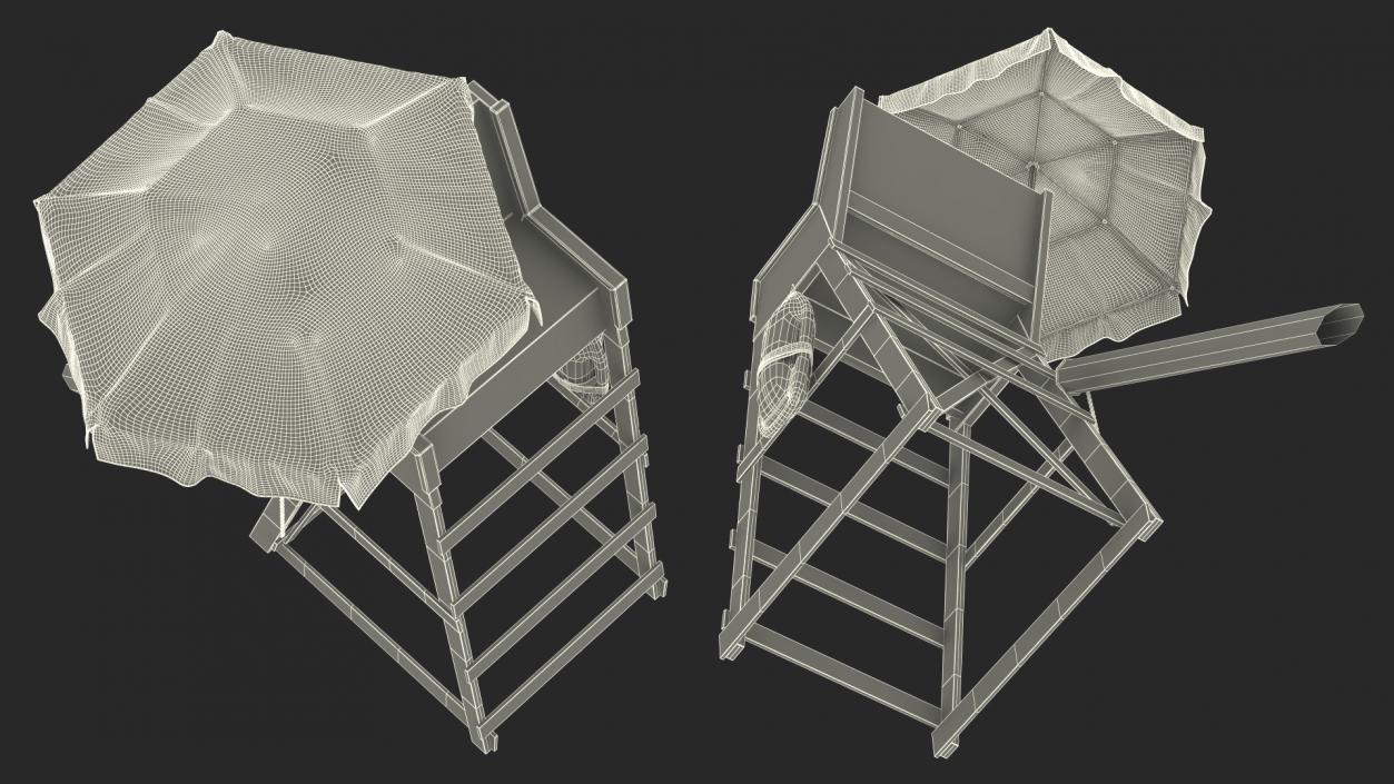 3D Lifeguard Chair(1) model