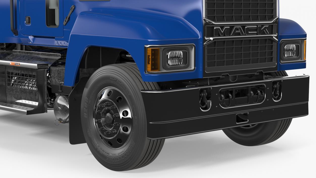 Mack Tractor 2025 Blue Rigged 3D model