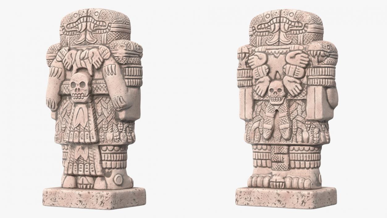 3D model Coatlicue Aztec Decorative Statue 2