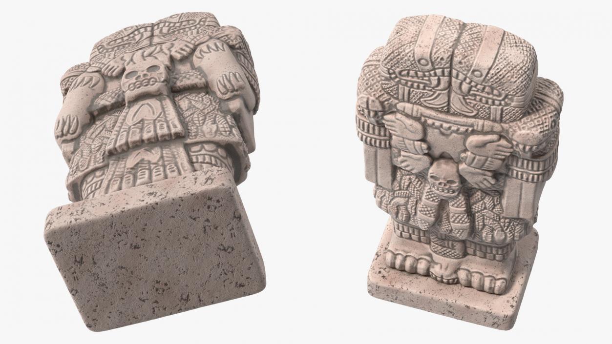 3D model Coatlicue Aztec Decorative Statue 2