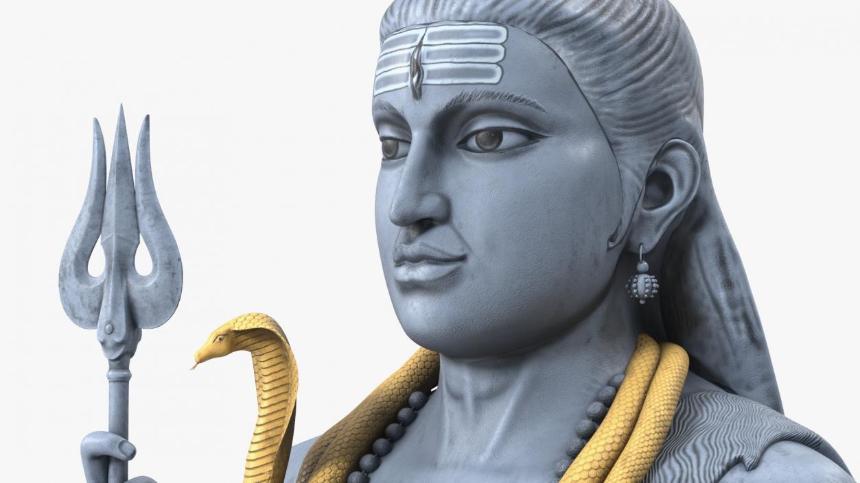 3D Shiva of Murudeshwara Statue model