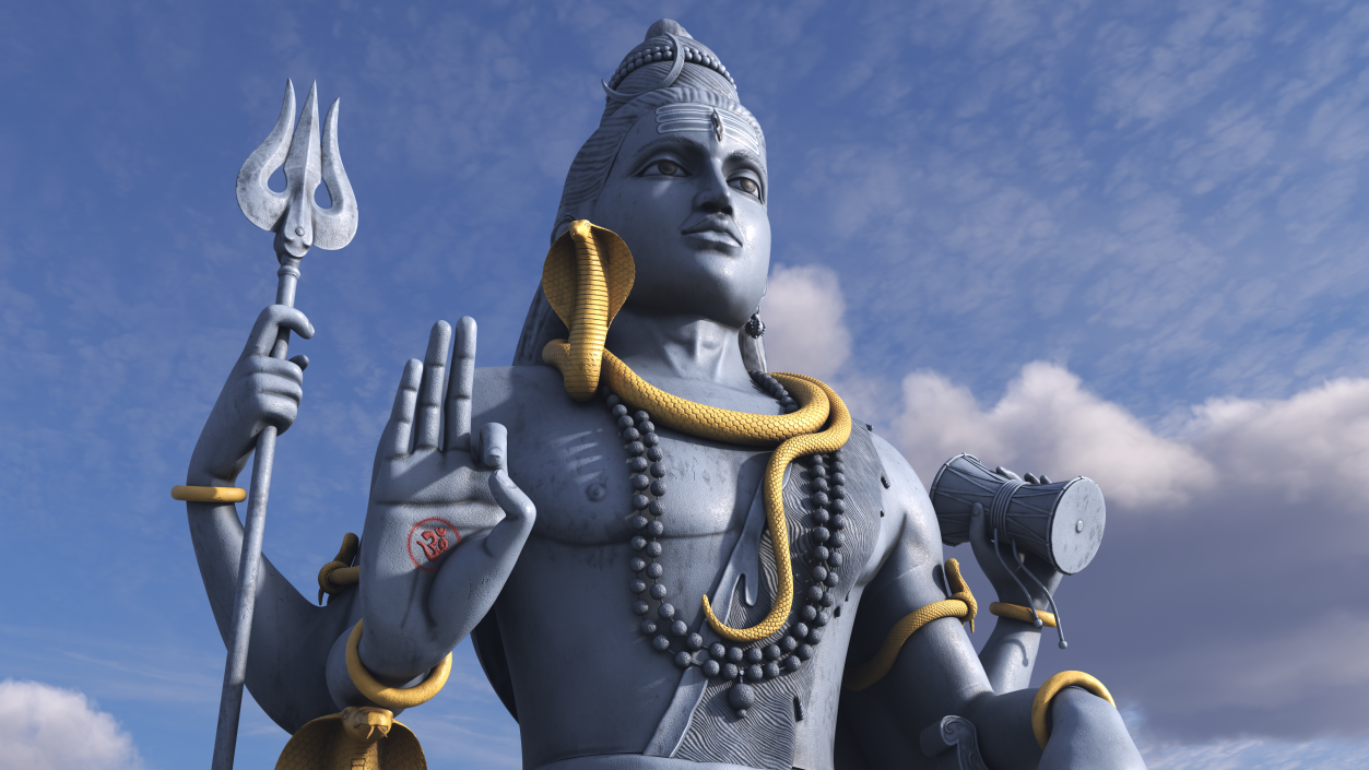 3D Shiva of Murudeshwara Statue model