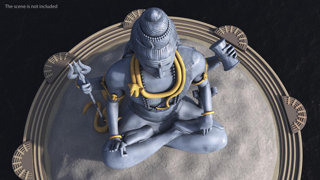 3D Shiva of Murudeshwara Statue model