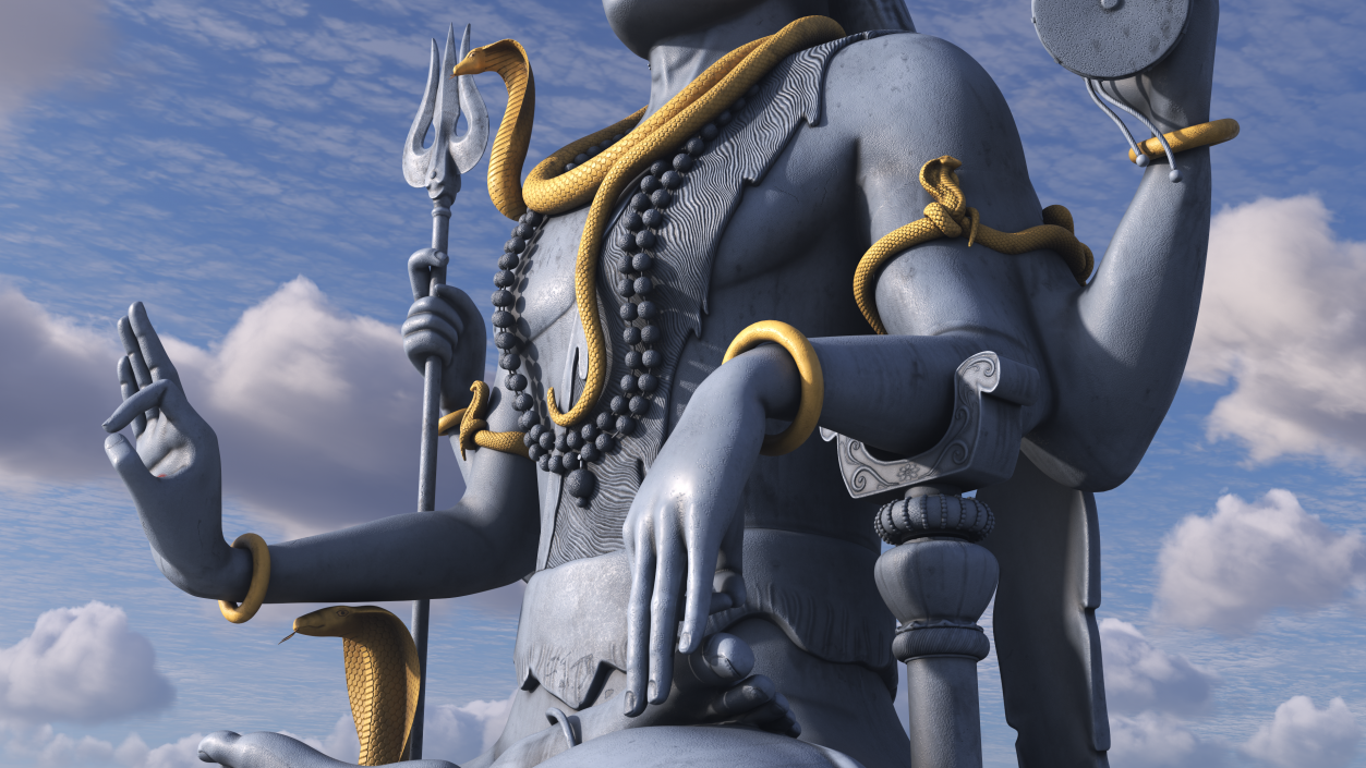 3D Shiva of Murudeshwara Statue model