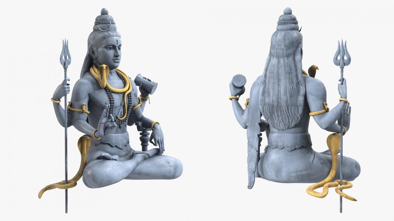 3D Shiva of Murudeshwara Statue model