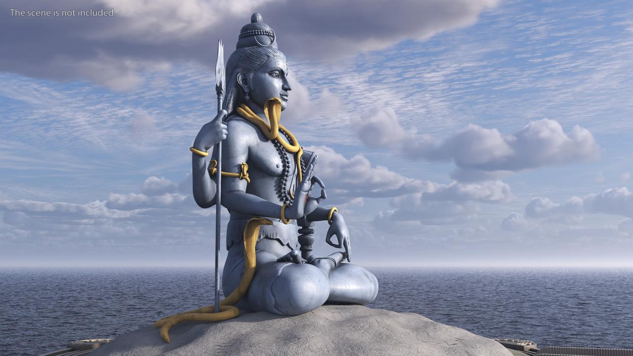 3D Shiva of Murudeshwara Statue model