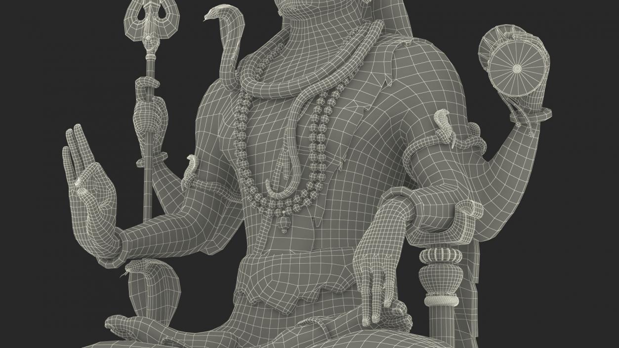 3D Shiva of Murudeshwara Statue model