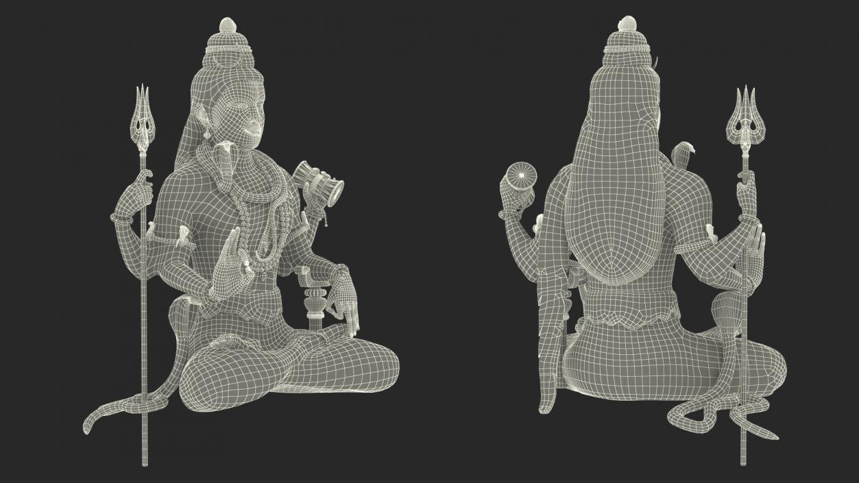 3D Shiva of Murudeshwara Statue model