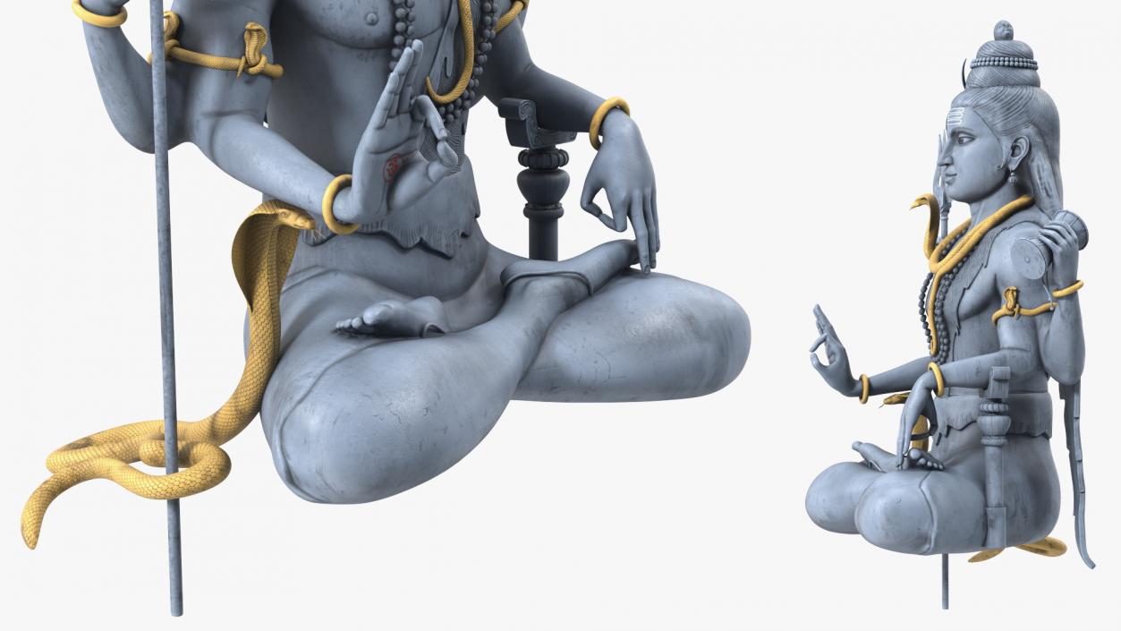 3D Shiva of Murudeshwara Statue model