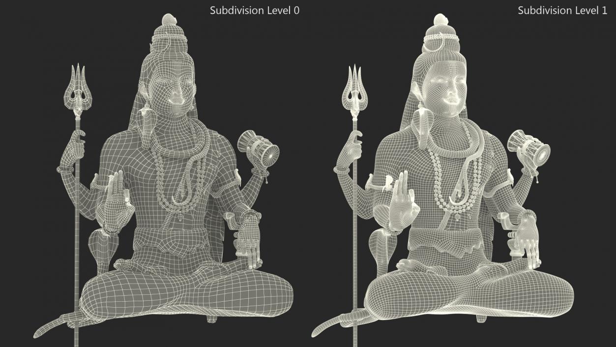 3D Shiva of Murudeshwara Statue model