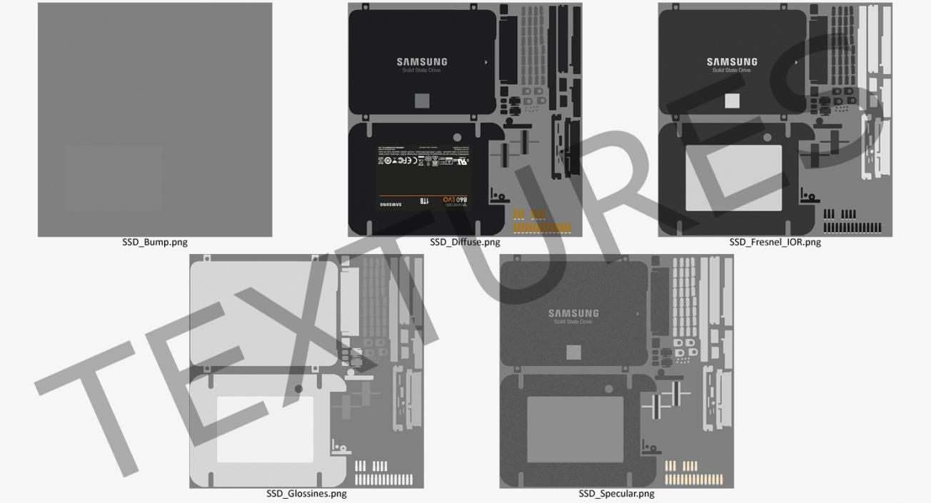 3D Solid State Drive SSD Samsung 1TB model